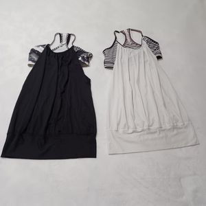 Lululemon lot of 2 Racerback Built-in Bra Workout Tank Tops